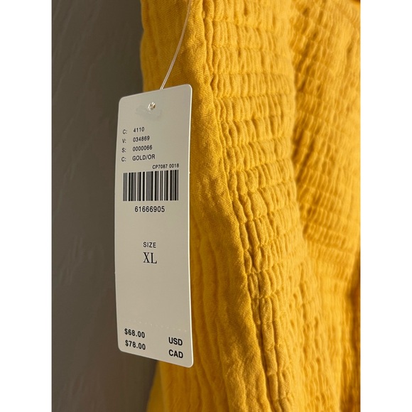 Anthropologie Smocked Tie-Back Tank NWT Size XL - Picture 12 of 16